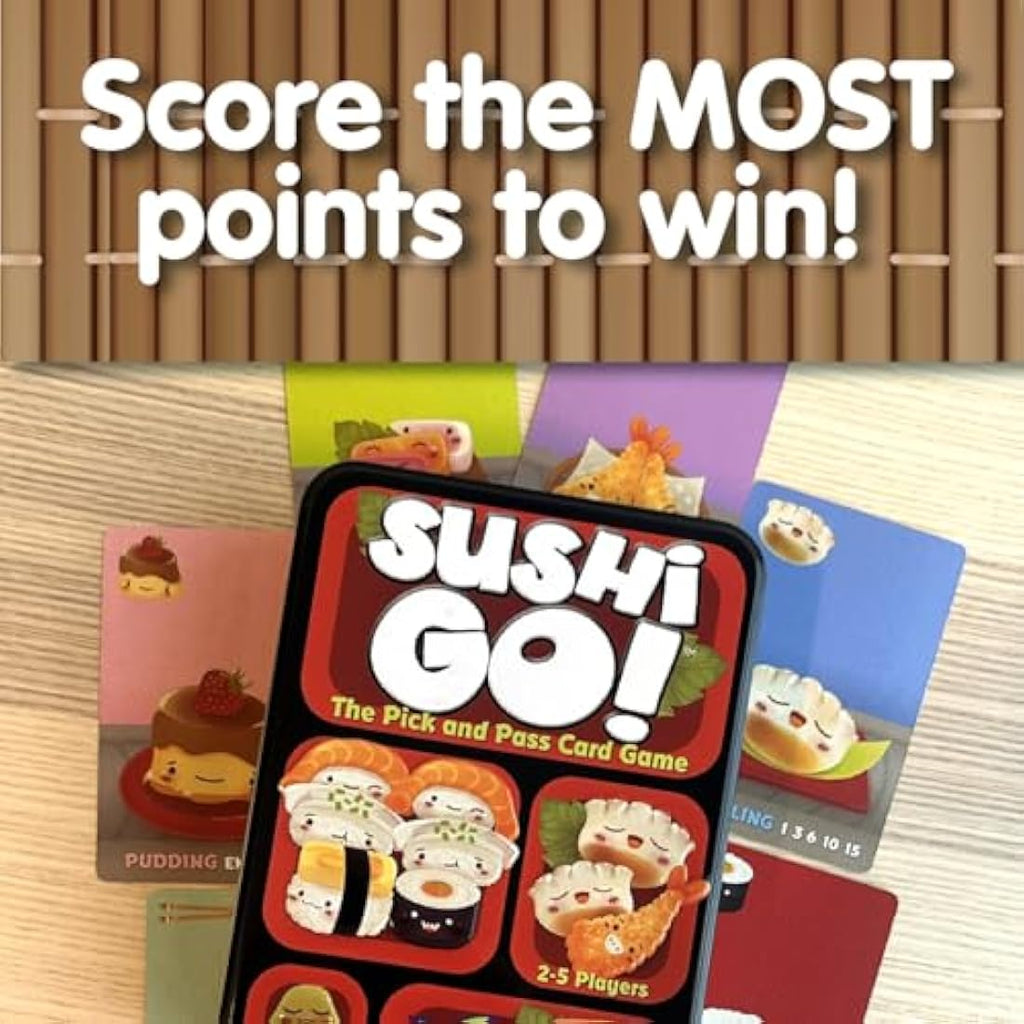 Sushi Go! Card Game by Gamewright – Fast-Paced Family Strategy Game