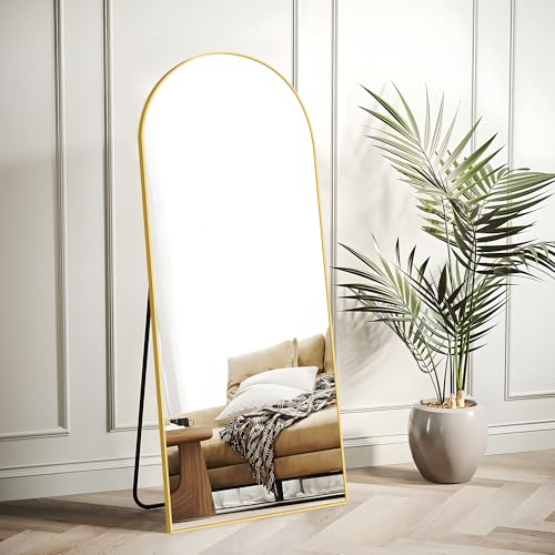 COFENY Arch Full Length Mirror | 165x60cm Gold Aluminum Floor Mirror