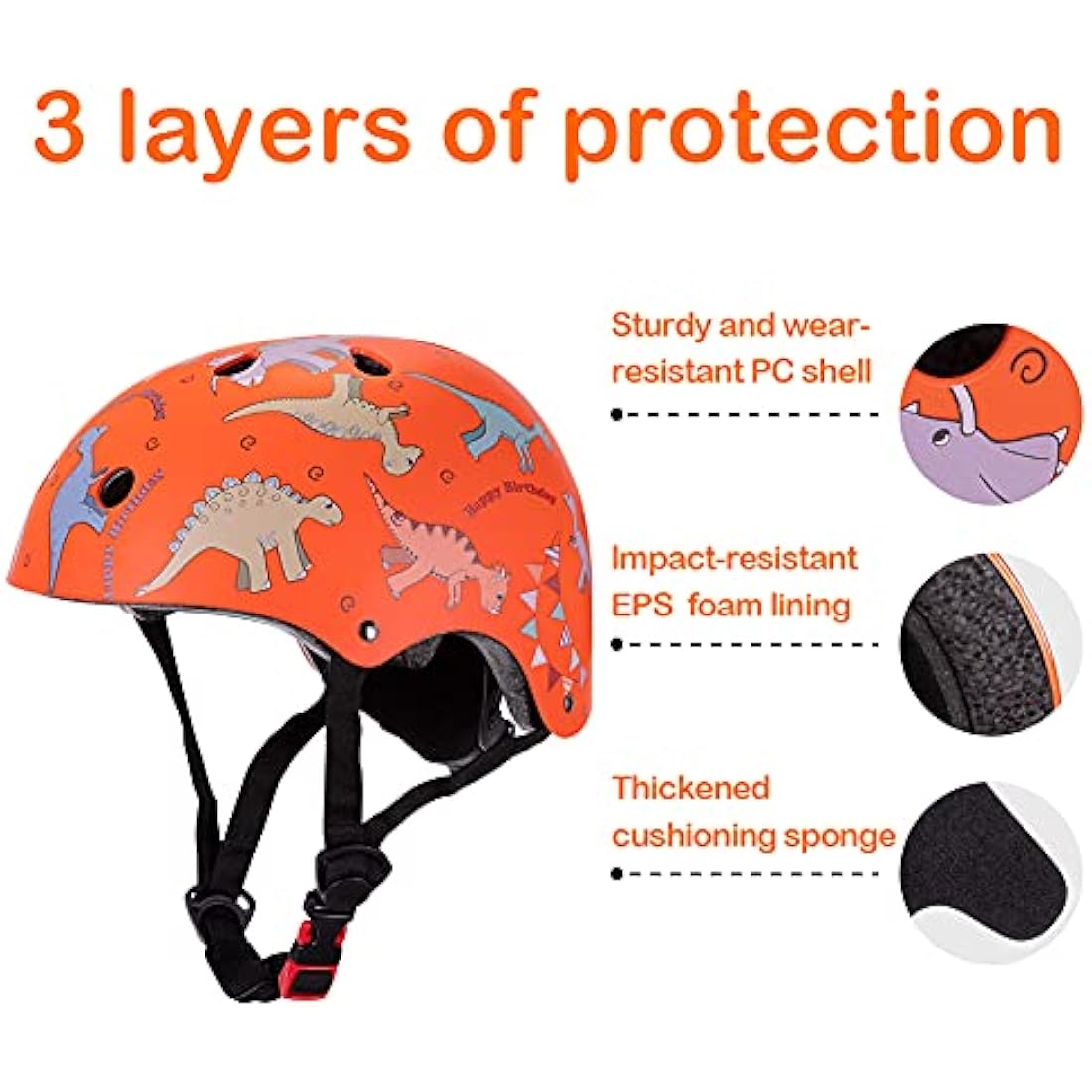 LZDMY Kids Bike Helmet | Adjustable Multi-Sport Safety Gear for 2-8 Years