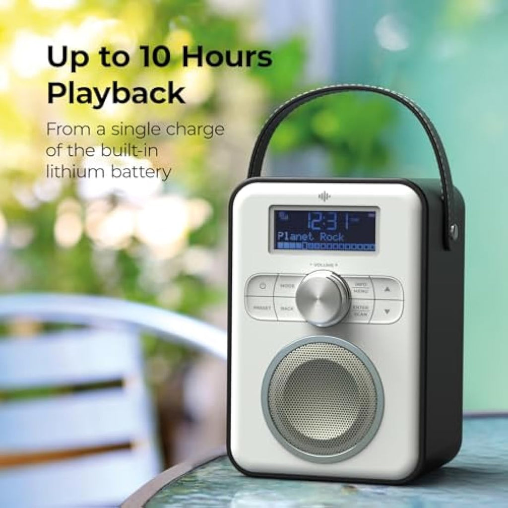 i-box Portable DAB/DAB+ & FM Radio | Bluetooth Speaker with 10H Battery