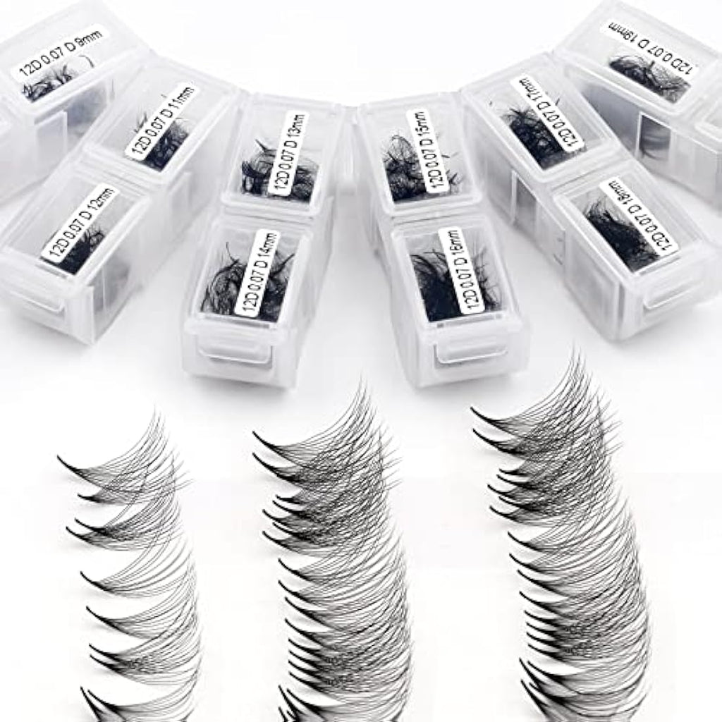 Wendylashes 12D Premade Fans Eyelash Extensions | 0.07mm C Curl 9-20mm