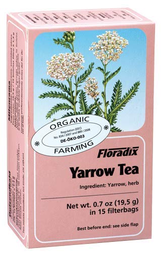 Floradix Yarrow Herbal Tea – Caffeine-Free Wellness Tea (6 Pack Bundle)