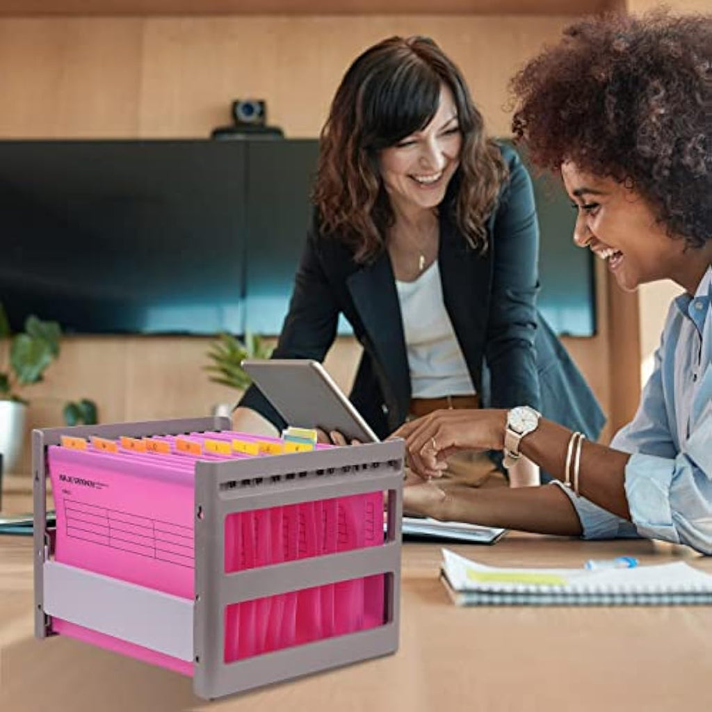 A4 Suspension Files – 15 Pack Pink Poly Hanging Folders
