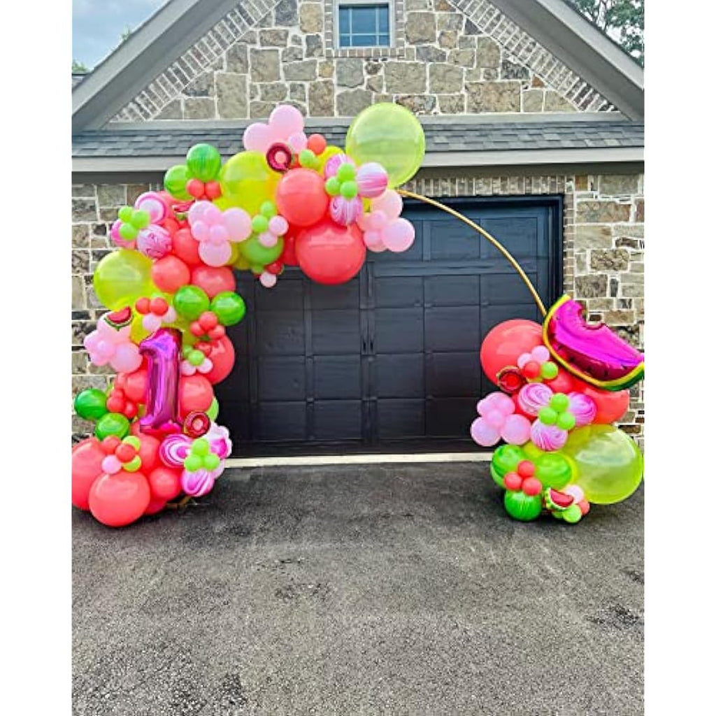 Jolof Store Metal Balloon Arch Stand – 2.7M Gold Semicircular Kit