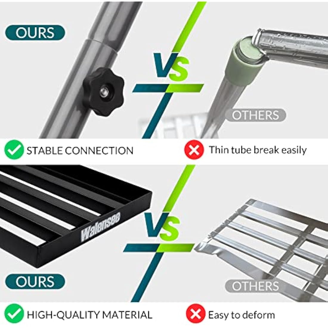 Walensee Lawn Leveling Rake | 76x25cm Heavy Duty Stainless Steel Tool