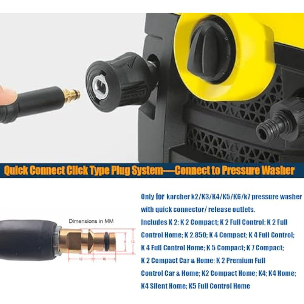 OHAYORI 15M High Pressure Washer Hose for Karcher K2-K7 | M22 Connector