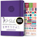 GoGirl Undated Weekly Planner – A5 Eco-Leather Goal Journal, Purple