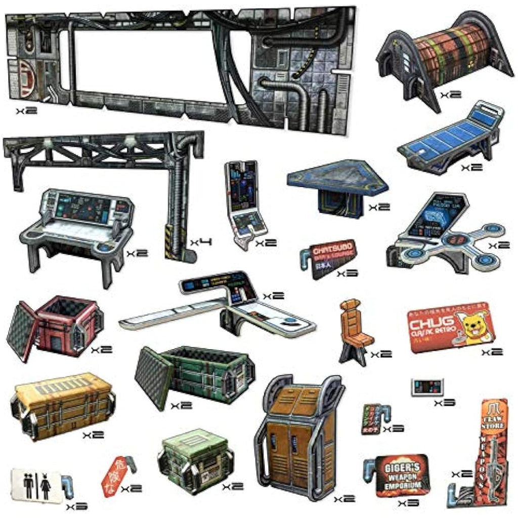 Battle Systems Cyberpunk Core Set – 28mm Modular Sci-Fi Terrain Kit
