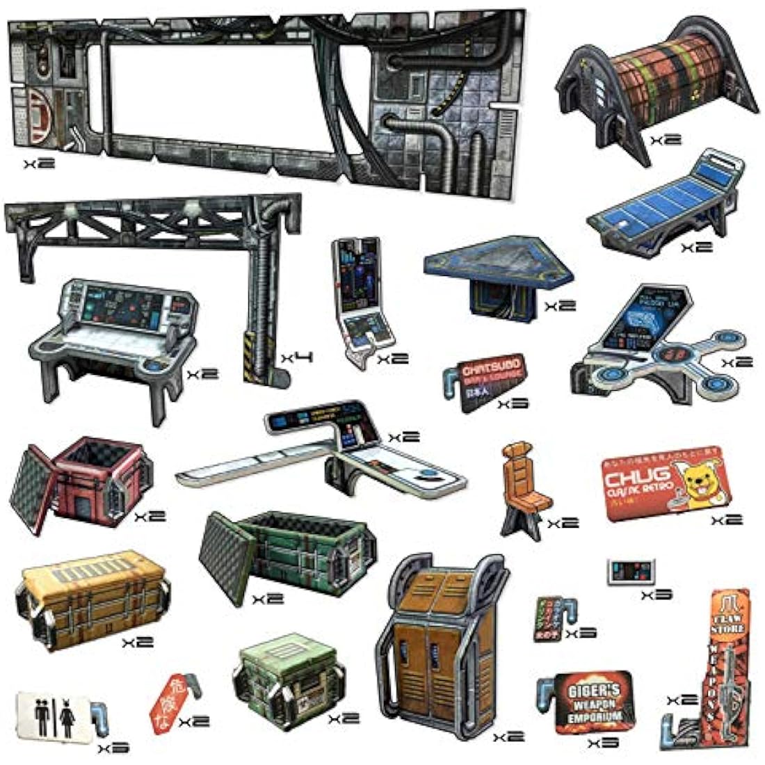 Battle Systems Cyberpunk Core Set – 28mm Modular Sci-Fi Terrain Kit