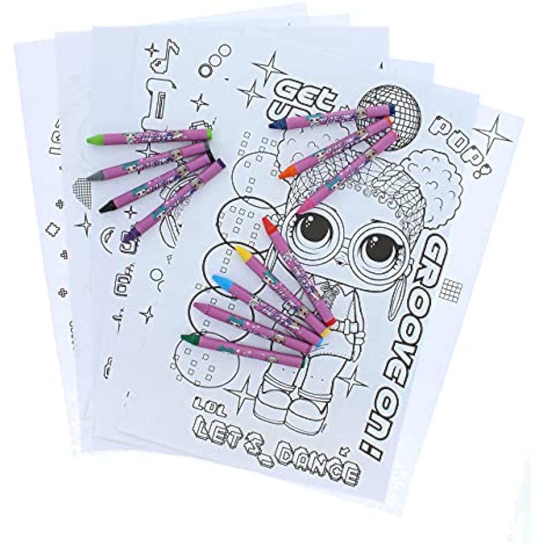 LOL Surprise Large Art Set | Kids Colouring Kit with Stickers
