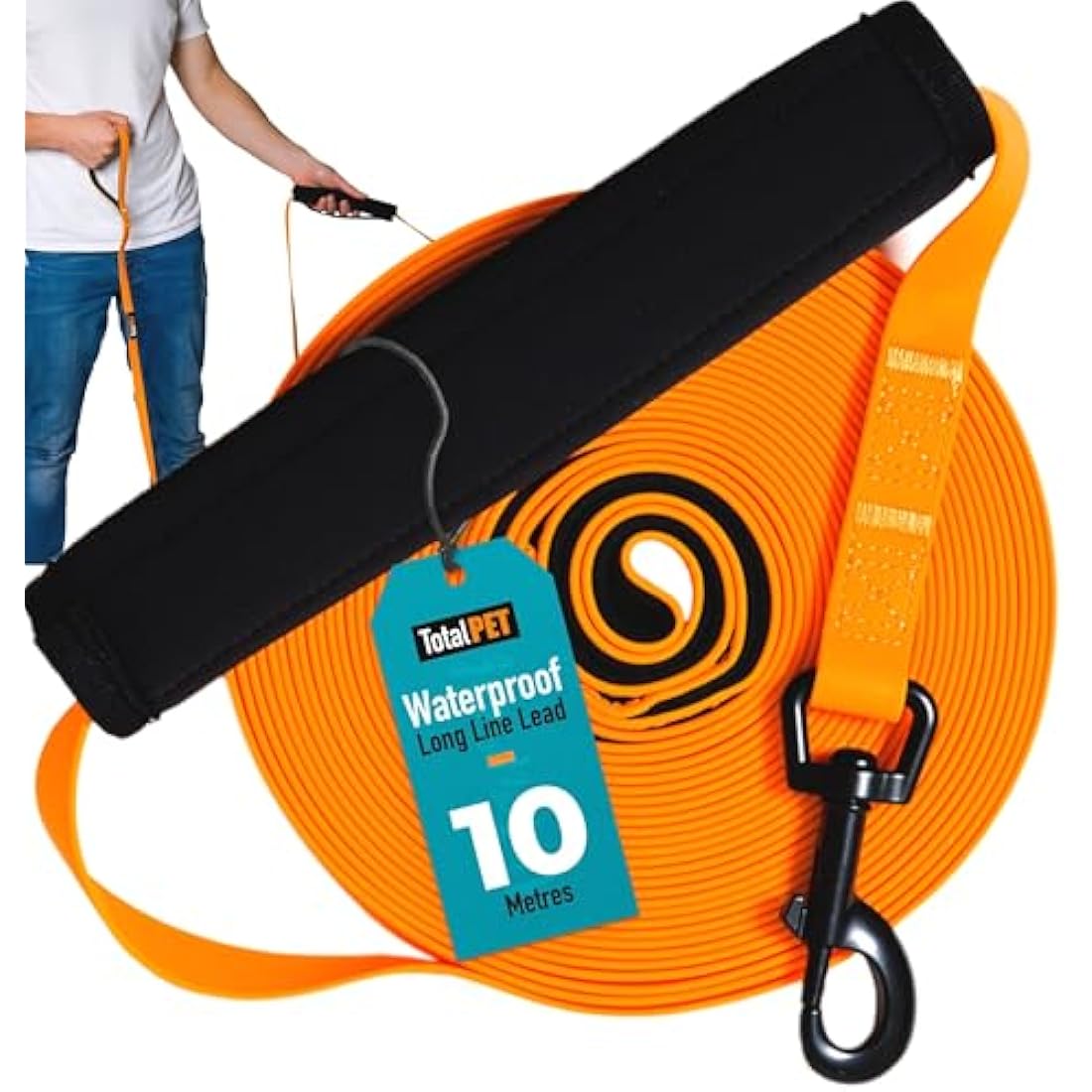 Waterproof Dog Training Lead – 10m Long Line Recall Leash
