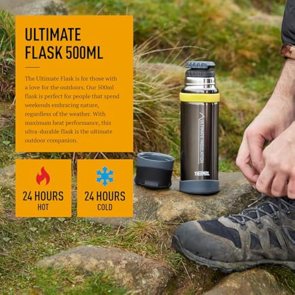 Thermos Ultimate Flask – 500ml Insulated Stainless Steel Water Bottle