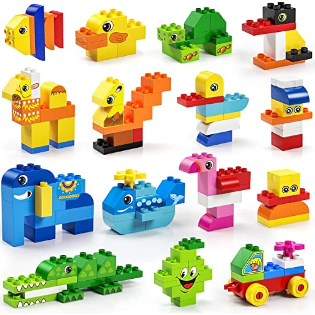 burgkidz Big Building Blocks - 135 Piece Toddler Construction Toy Set