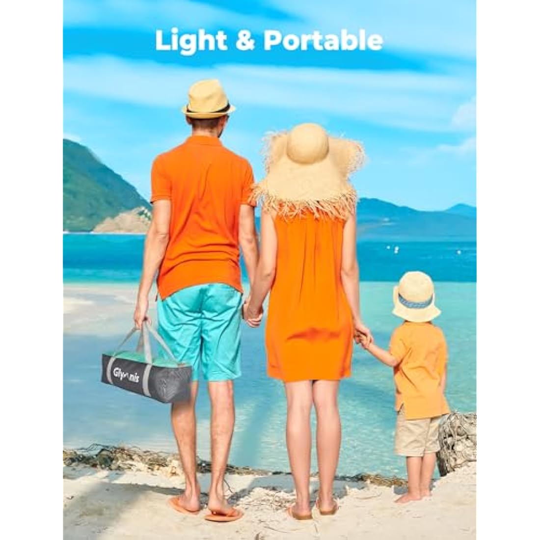 Glymnis Beach Tent | 2-3 Person Portable UV Protection Sun Shelter