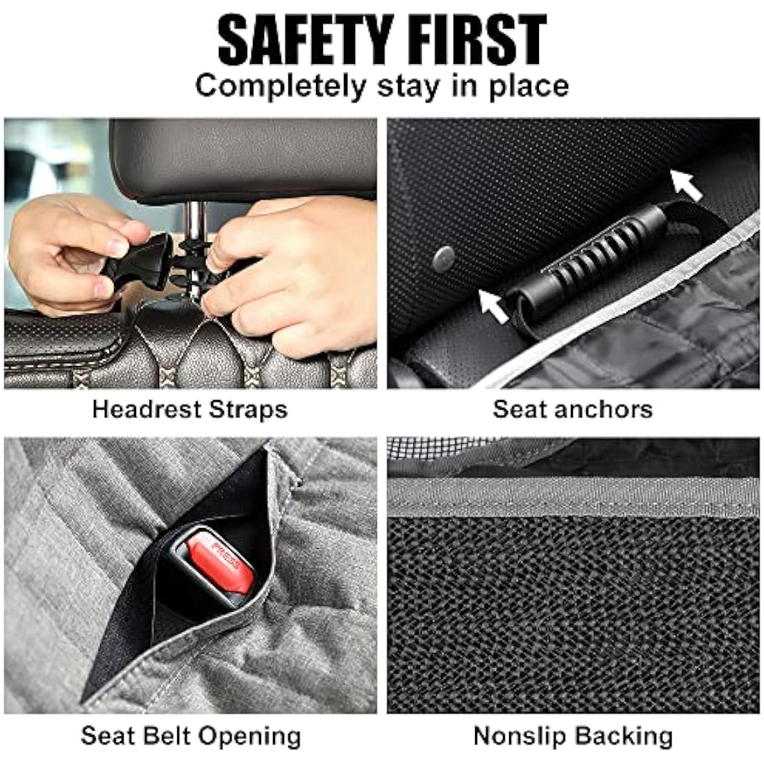 Plutus Pet Dog Car Seat Cover | Waterproof Hammock with Mesh Window