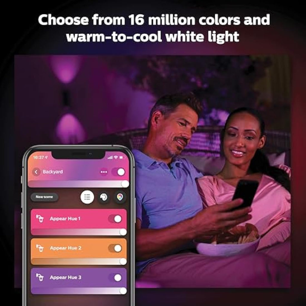 Philips Hue Appear Smart Outdoor Wall Light – RGB & Warm White LED