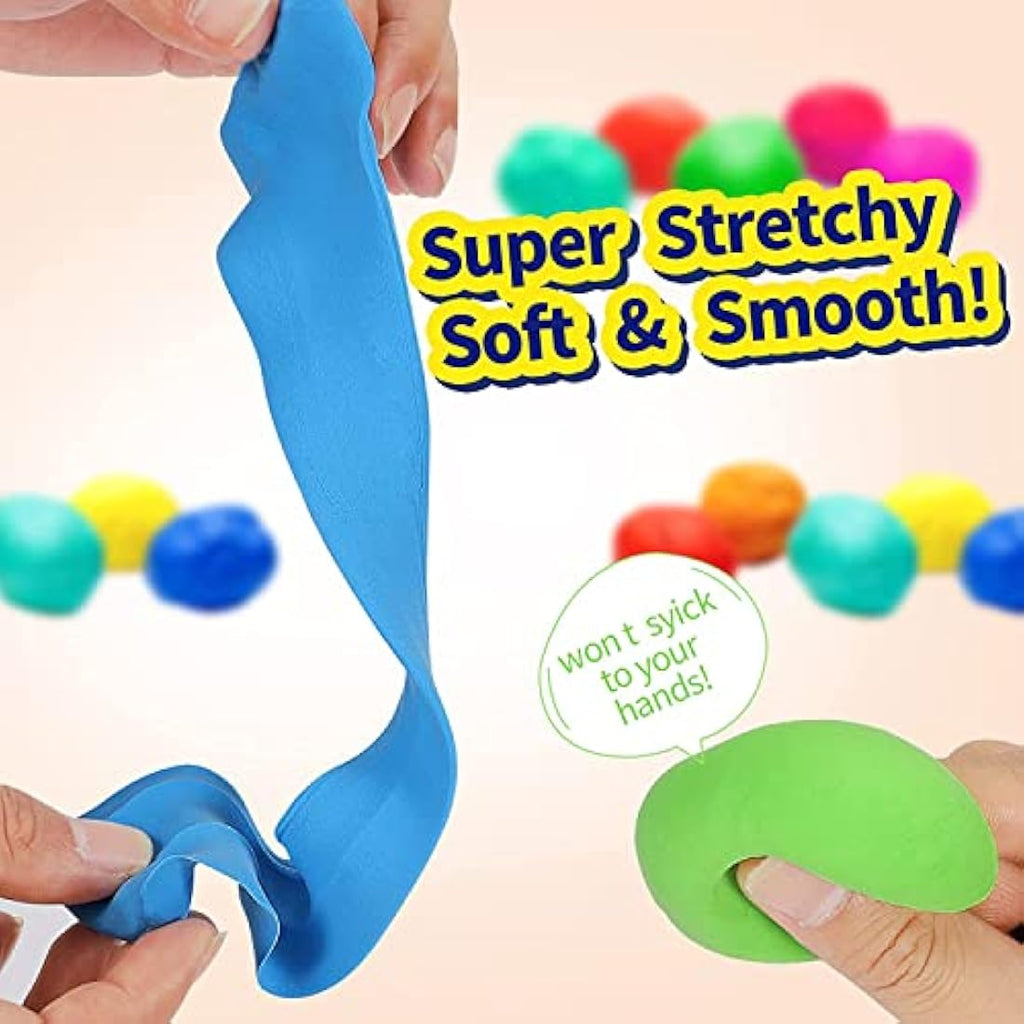 QMAY Air Dry Clay - 24 Colors Non-Toxic Modeling Clay Kit for Kids