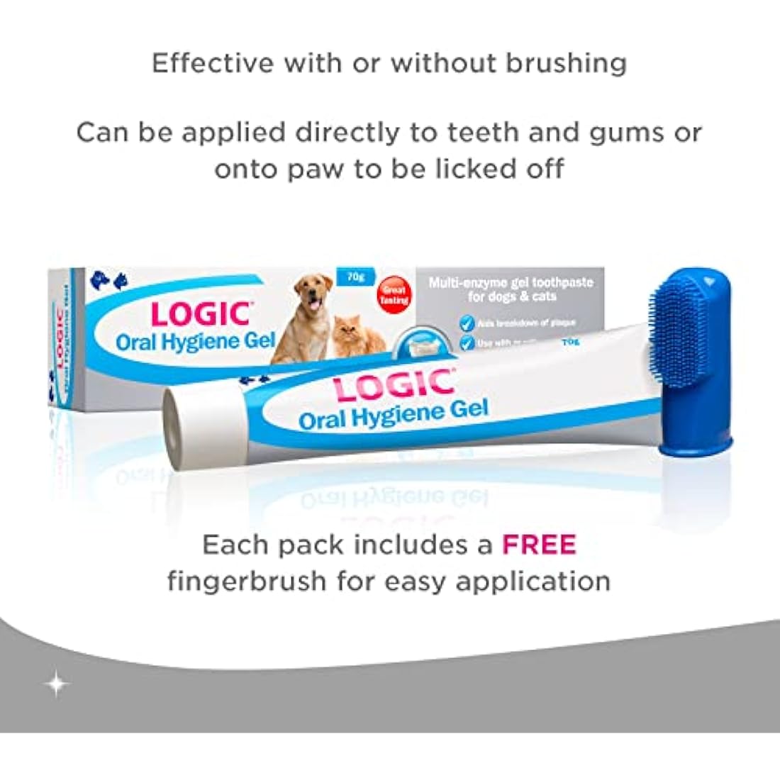 Logic Enzymatic Oral Hygiene Gel – Pet Toothpaste for Dogs & Cats