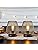 TRIROCKS Set of 2 Battery Operated Table Lamps – Metal Cage Lanterns