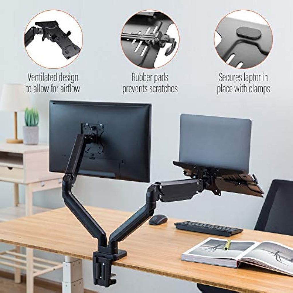 PUTORSEN Laptop Mount Tray for VESA Monitor Arms | 10-15.6 inch Notebook