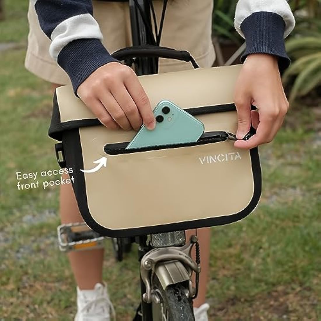 Vincita X-Cooper 5L Water Resistant Front Bag for Brompton – Red