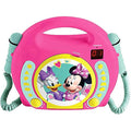 Lexibook Disney Minnie Mouse Portable CD Player with Karaoke Microphones
