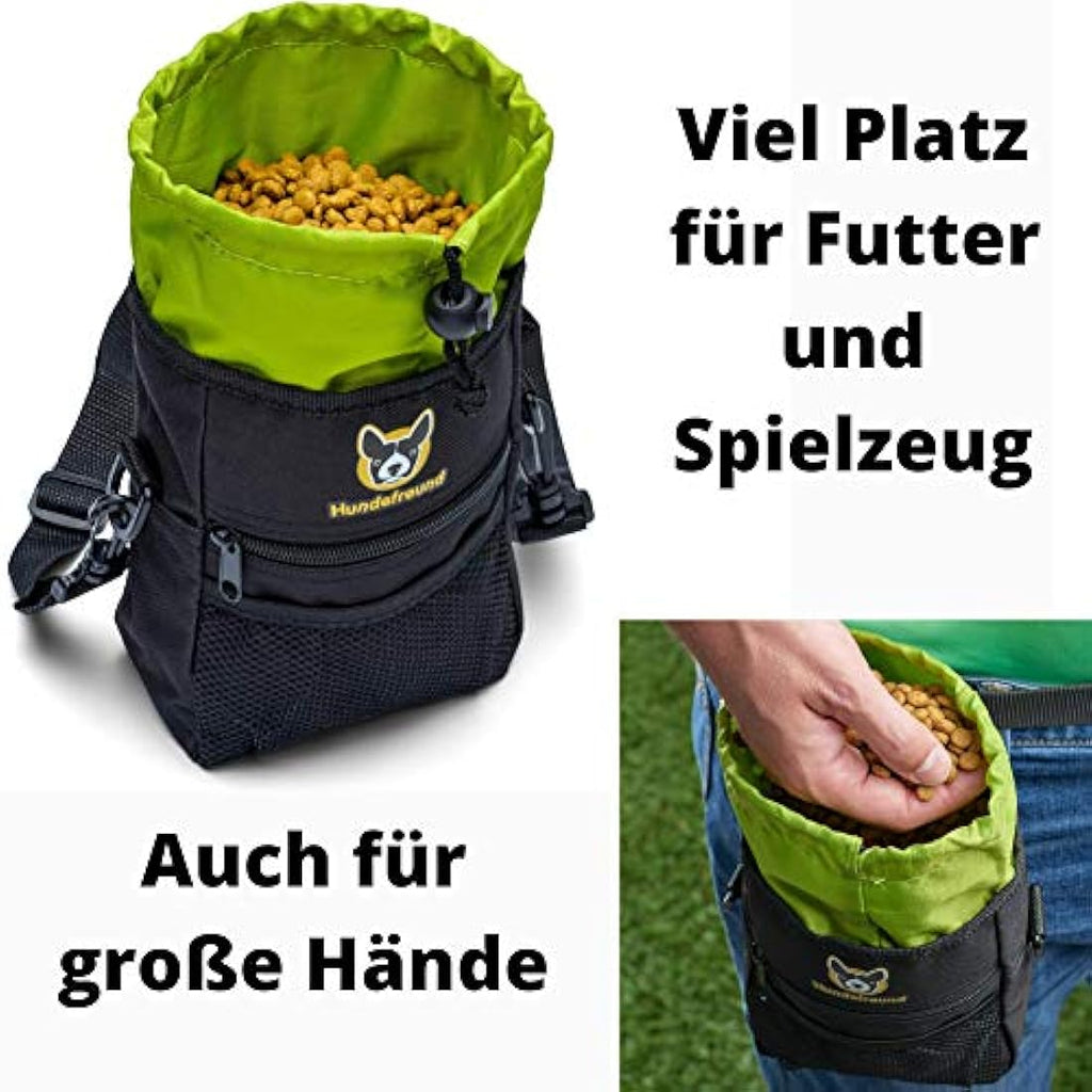Hundefreund Dog Treat Bag | 4-in-1 Training Pouch with Waist Strap