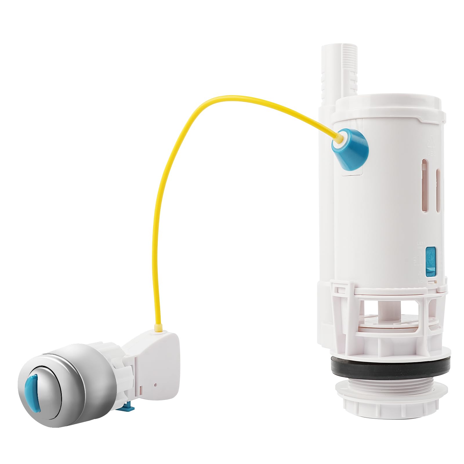 KissDate Dual Flush System Replacement with 2-Inch Outlet Push Button