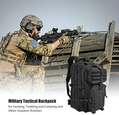 ProCase Military Tactical Backpack | 42L Large Assault Pack – Black