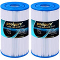 POOLPURE Hot Spring Spa Filter Replacement | Unicel C-6430 PWK30 (2-Pack)