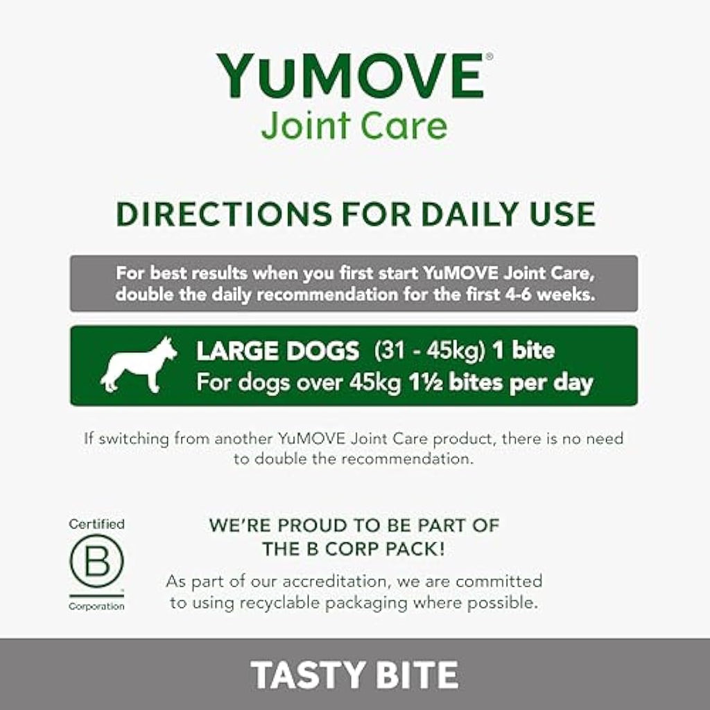YuMOVE Joint Supplement for Large Dogs - Hip and Joint Care, 30 Chews