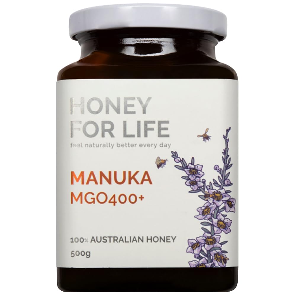 Honey for Life MGO 400+ Medical Grade Manuka Honey - Raw 500g