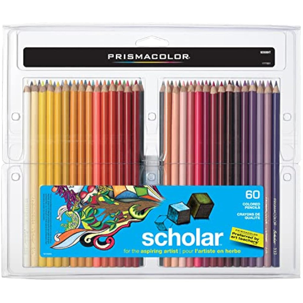 Prismacolor Scholar Colored Pencils – 60-Count Set for Art and Drawing