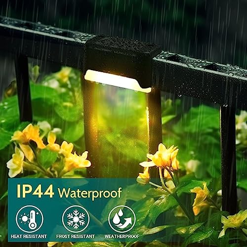 Solpex Solar Deck Lights | 20 Pack Waterproof Outdoor Step & Fence Lamps