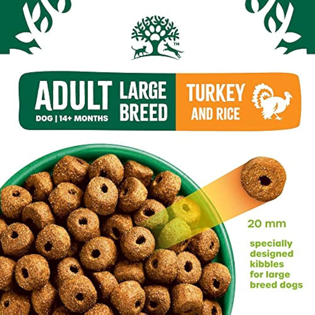 James Wellbeloved Adult Large Breed Turkey & Rice Dry Dog Food - 15kg
