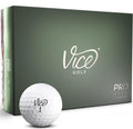 Vice Golf Pro Soft Golf Balls – 3-Piece Urethane, Matte White (12 Pack)