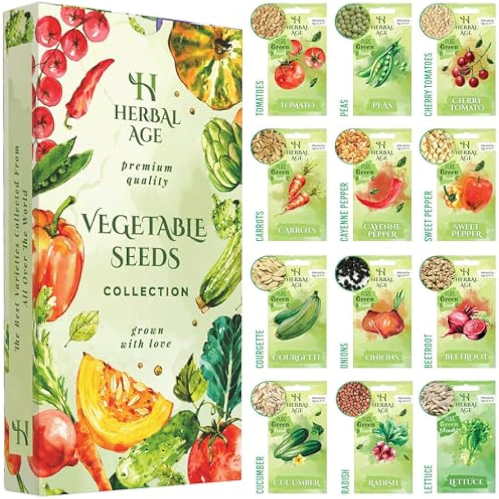 Grow Your Own Vegetable Seeds Box - 12 Variety Heirloom Kit