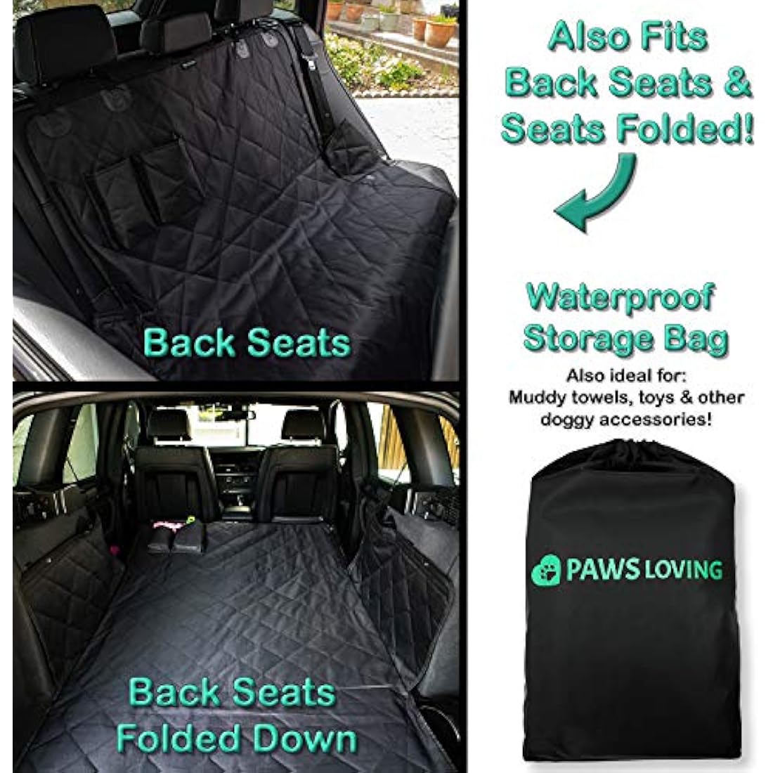 Paws Loving Dog Car Boot Protector | Heavy Duty Waterproof SUV Liner