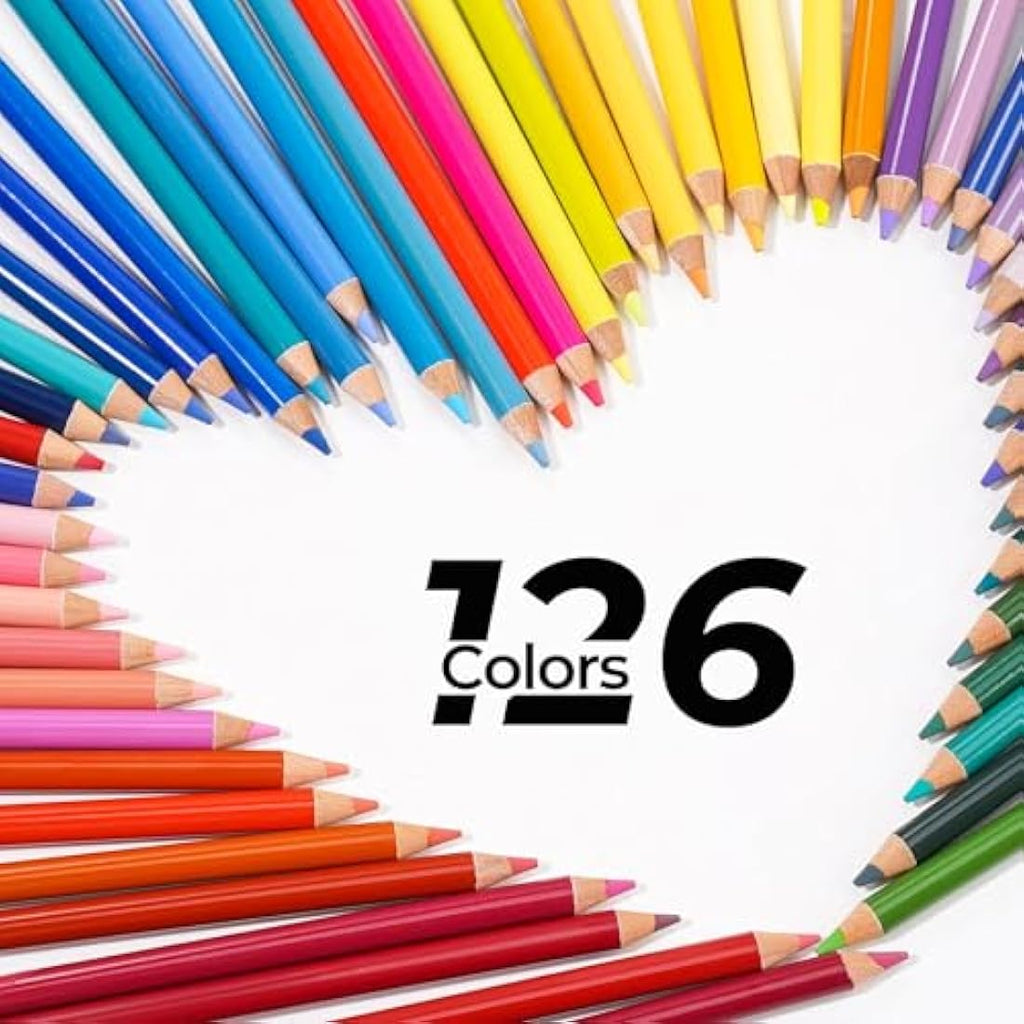 Arrtx 126 Coloured Pencils Set – Professional Soft Core Drawing Pencils