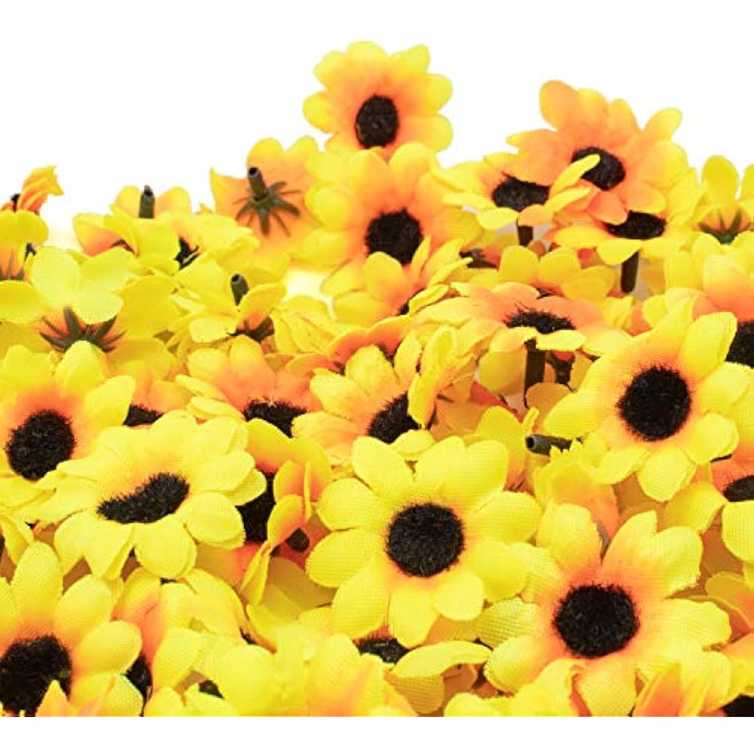 Jolof Store 100pcs Artificial Gerbera Daisy Flower Heads for DIY Crafts
