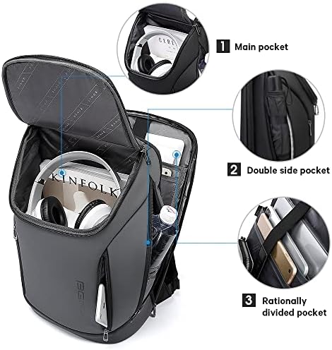 BANGE Smart Laptop Backpack – Waterproof 15.6 Inch USB Charging Bag
