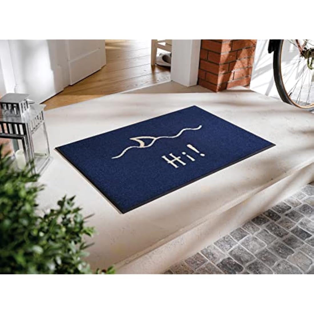 Wash + Dry Hi Door Mat – Washable Non-Slip Nylon Rug, 50 x 75 cm