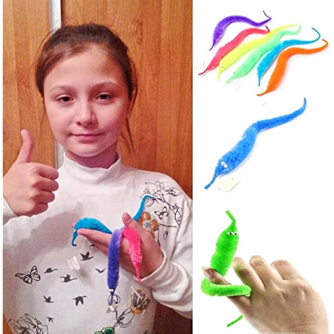 Magic Twisty Wiggly Worms - 30 Pack Fuzzy Party Favors