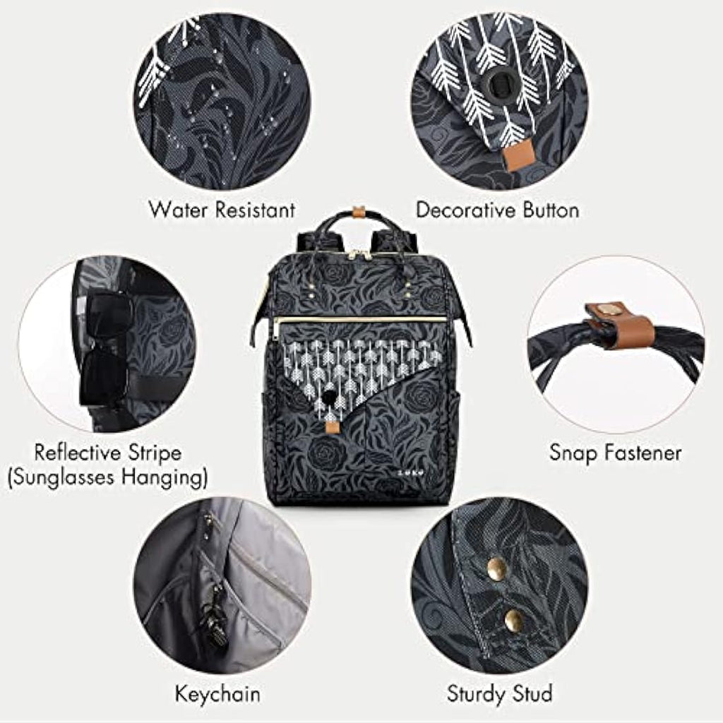 Lekesky 15.6 Inch Laptop Backpack | Waterproof Anti-Theft Travel Bag