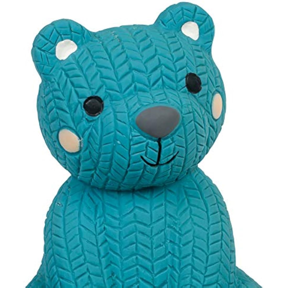 Petface Squeaky Latex Teddy Bear Puppy Toy – Durable Blue Chew Toy