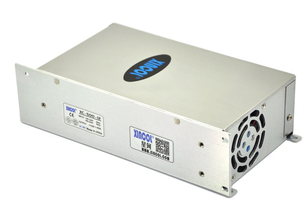 XINCOL 12V 42A 500W Switching Power Supply – AC to DC LED Driver Transformer