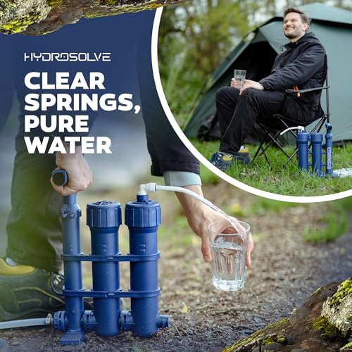 Portable Water Filter | 0.01µm Hand Pump Purification System