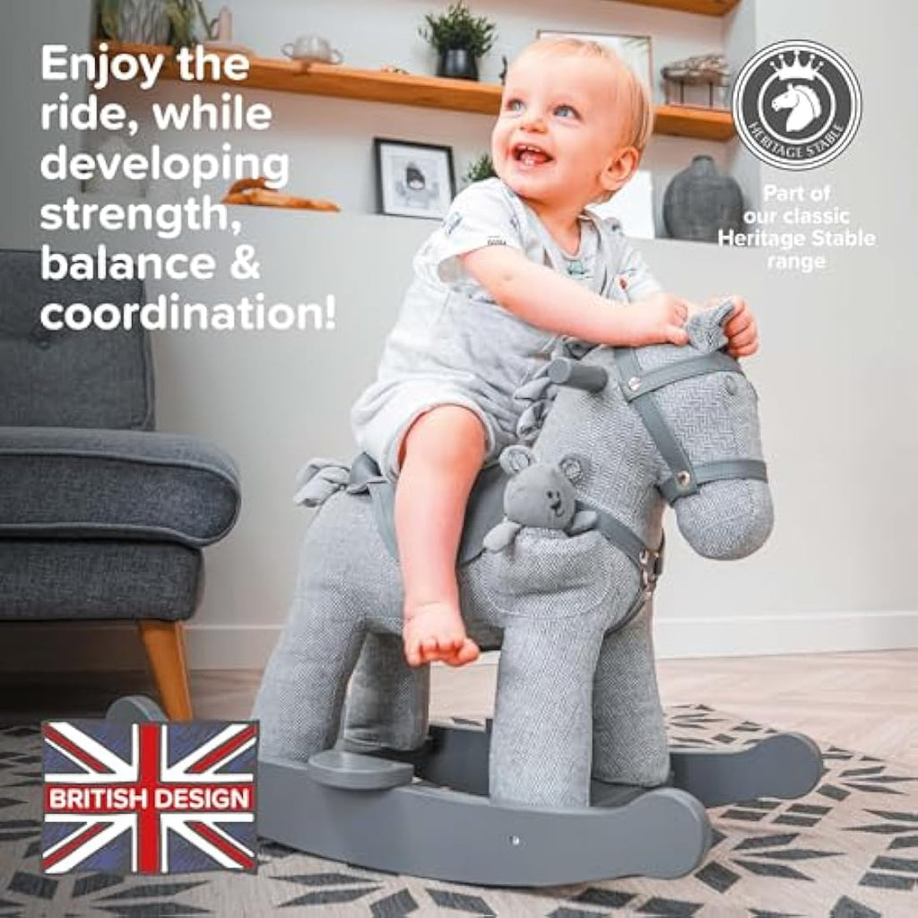 Little Bird Told Me Stirling & Mac Rocking Horse | Plush Wooden Toy
