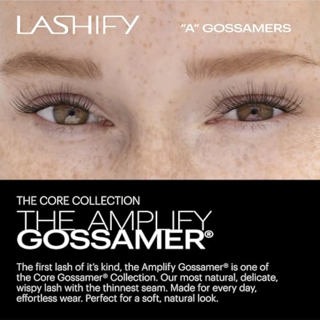 Lashify Amplify 10mm Gossamer DIY Eyelash Extensions - Black Silk