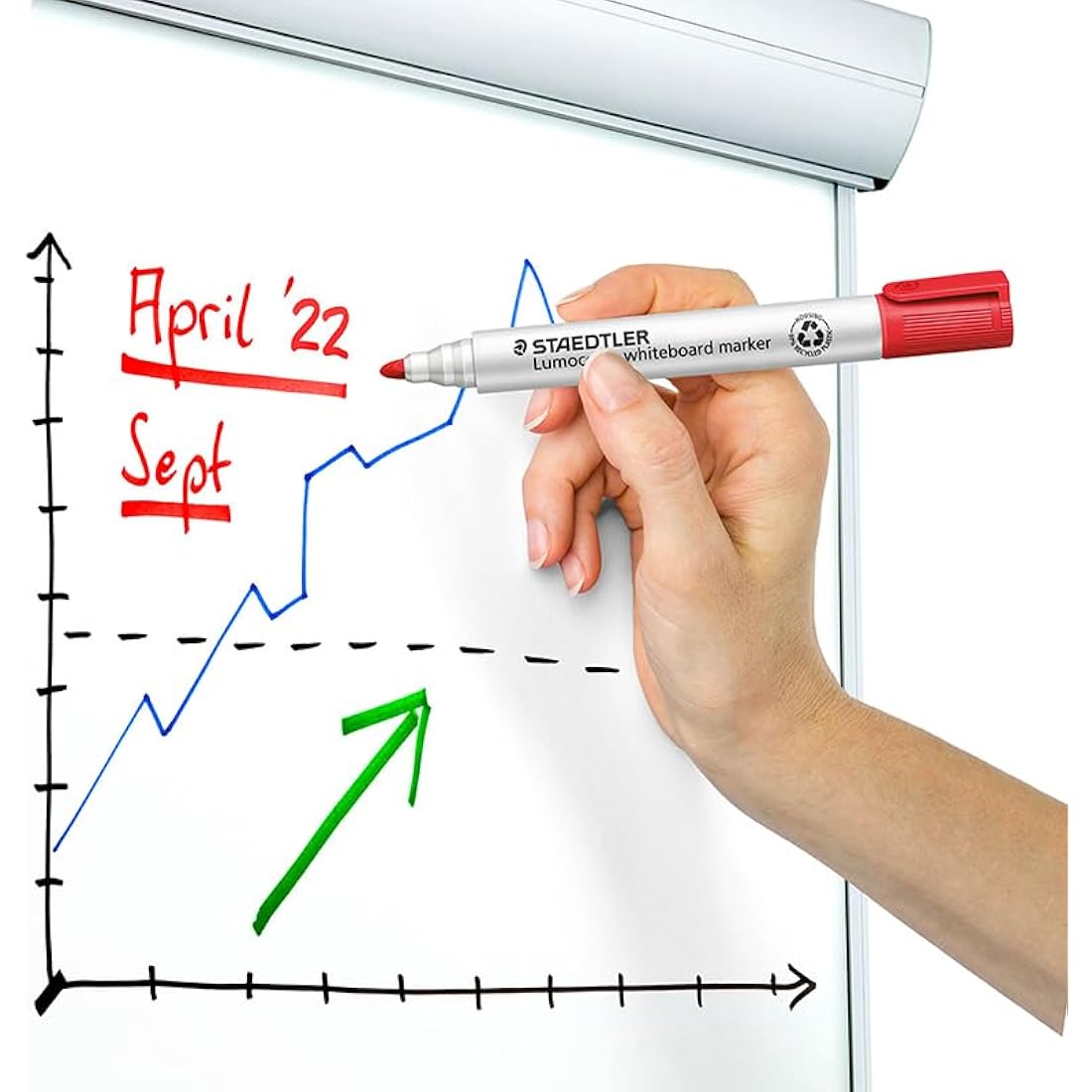 Staedtler Lumocolor Whiteboard Markers | Bullet Tip Assorted Pack of 6